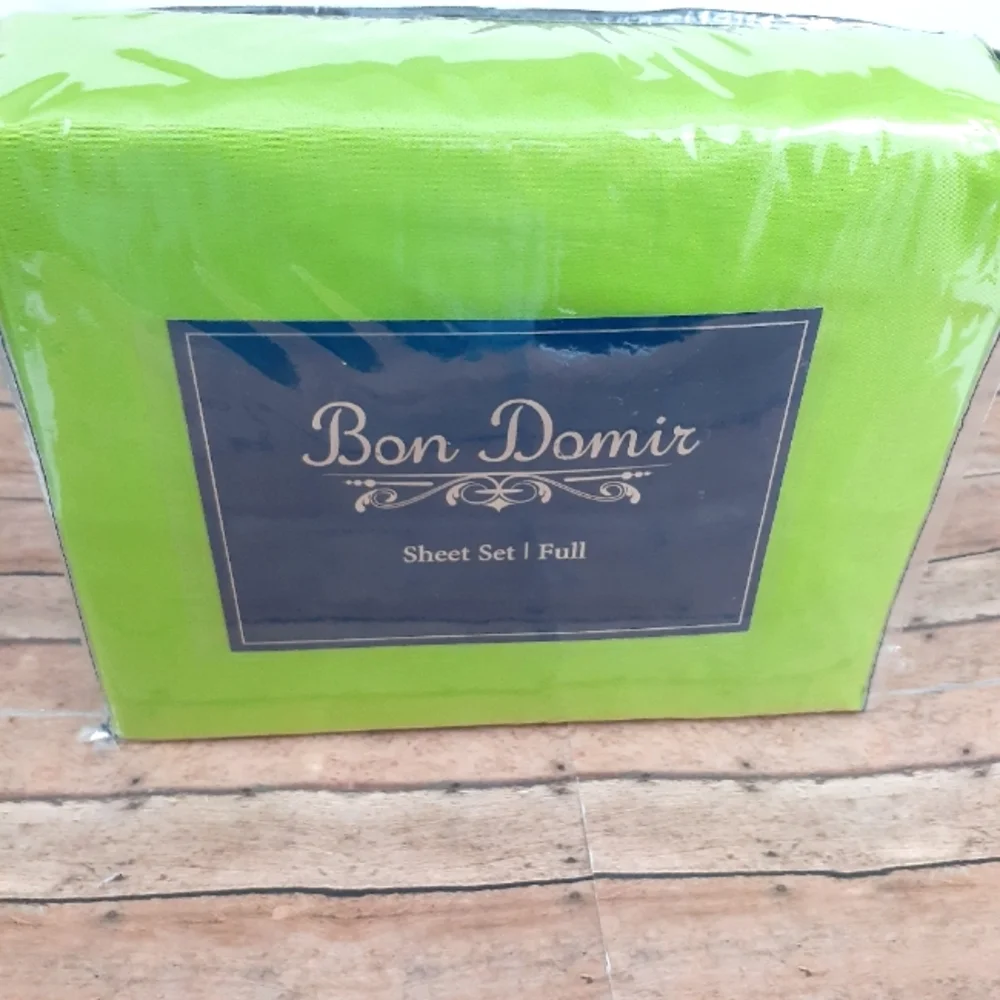 Bon Domir Green Full Sheet Set